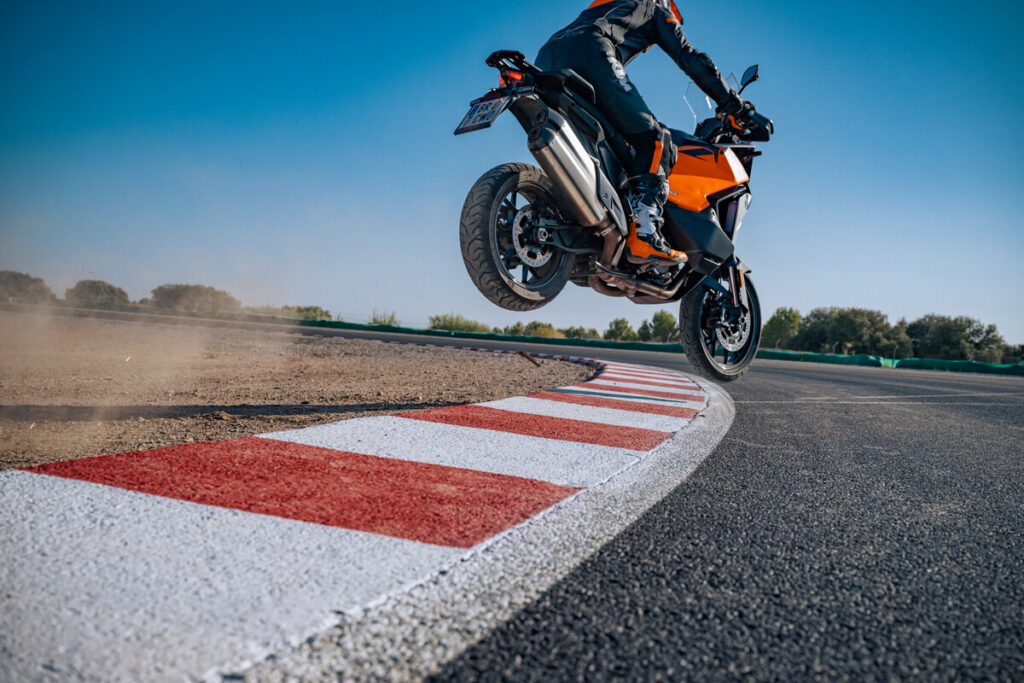 KTM 1390 Super Adventure S EVO en action