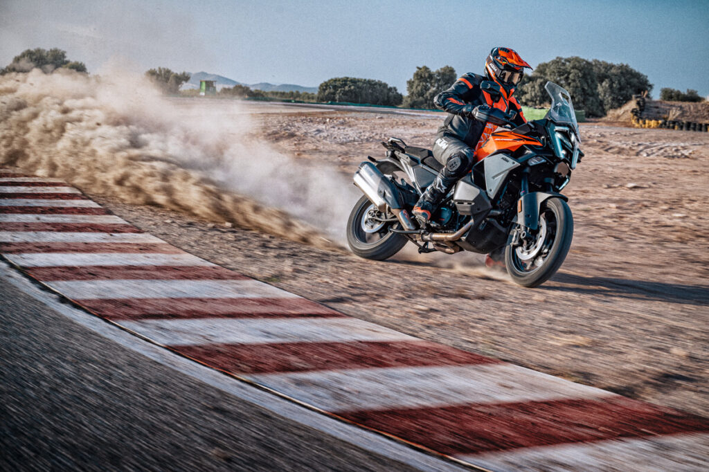 KTM 1390 Super Adventure S EVO en action