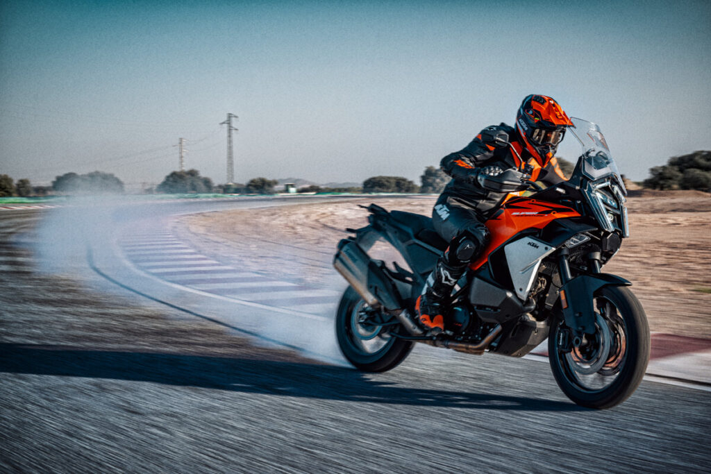 KTM 1390 Super Adventure S EVO en action