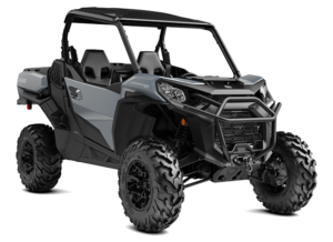 Can-Am Commander XT, trois quarts avant en studio, gris Dolomite