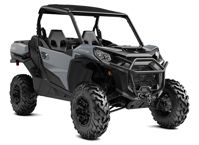 Can-Am Commander XT, trois quarts avant en studio, gris Dolomite