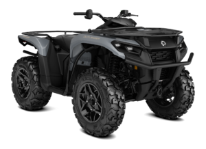 Can-Am Outlander XT 700, trois quarts avant en studio, gris Dolomite