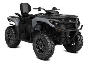Can-Am Outlander MAX XT 700, trois quarts avant en studio, gris Dolomite