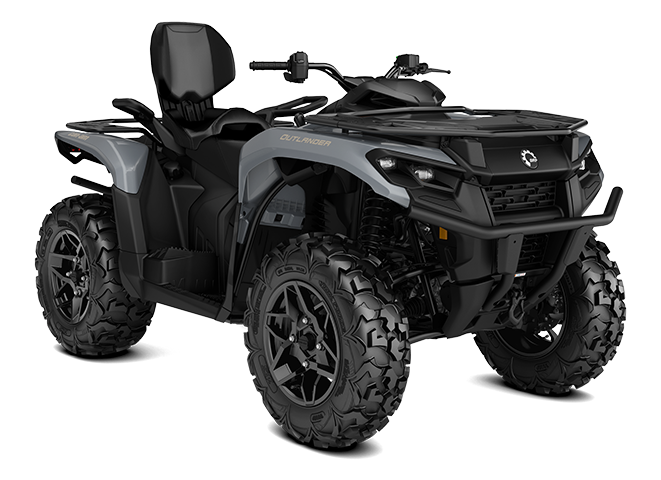 Can-Am Outlander MAX XT 700, trois quarts avant en studio, gris Dolomite