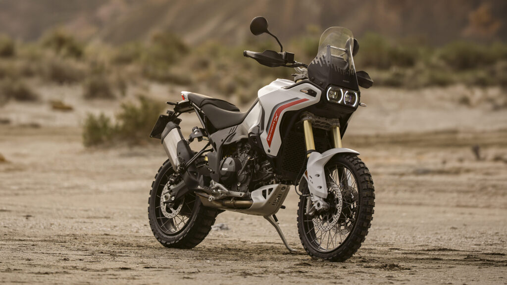 Ducati DesertX en action