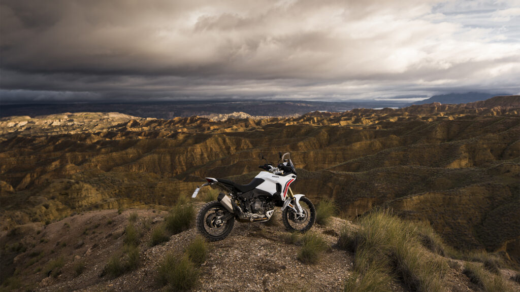 Ducati DesertX en action
