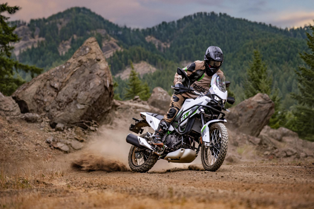 Kawasaki KLE500 SE en action