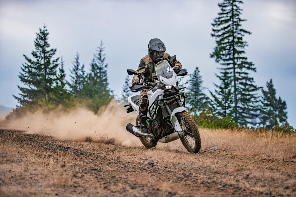 Kawasaki KLE500 SE en action