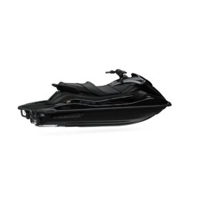 Jet-ski Yamaha GP1800R SVHO noir, trois quarts avant en studio sur fond blanc