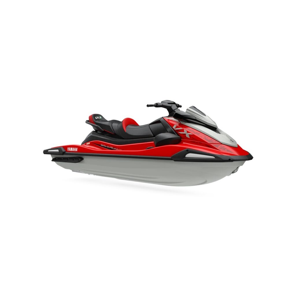 Jet-ski Yamaha VX Cruiser, trois quarts avant en studio sur fond blanc